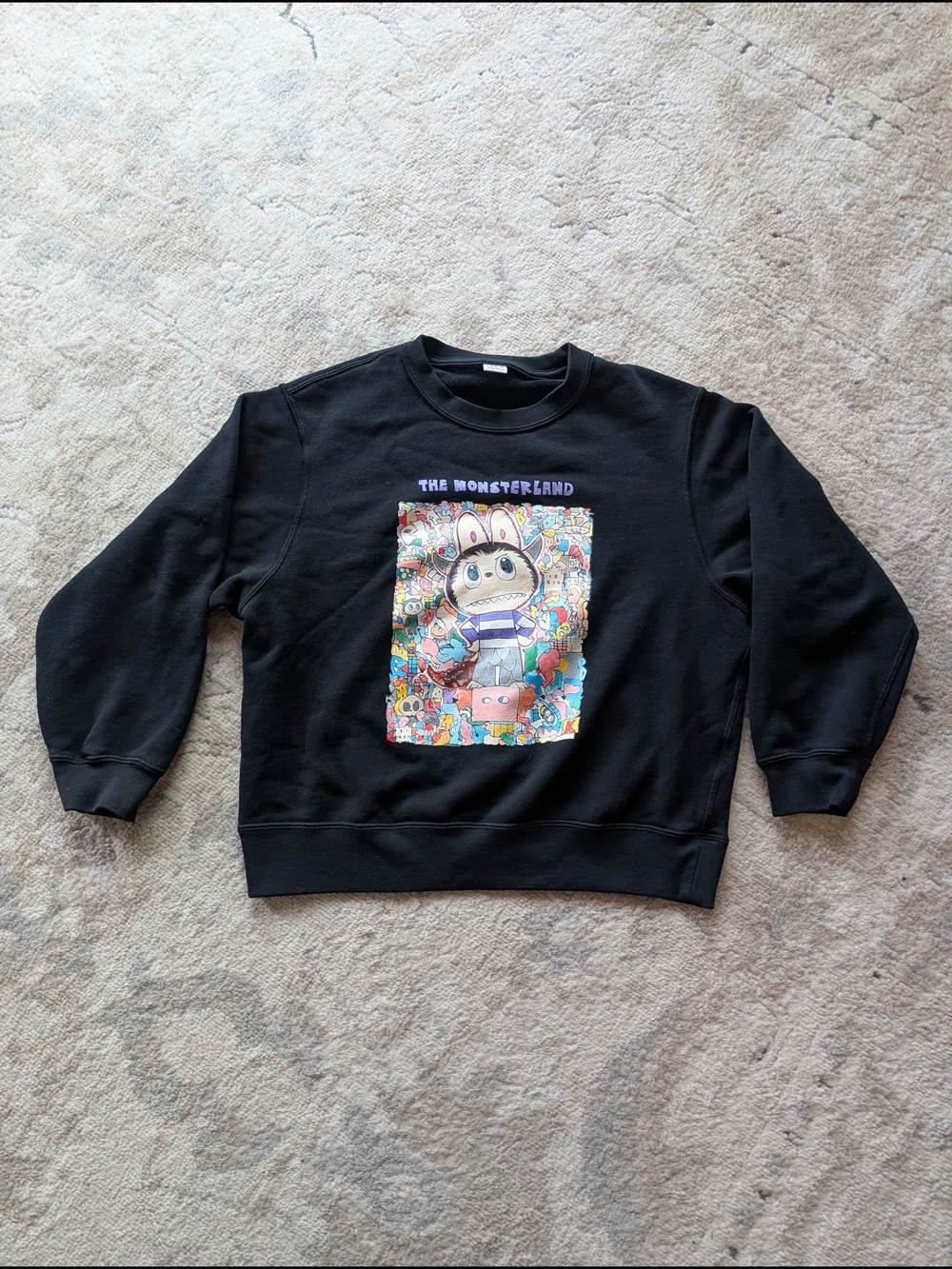 Uniqlo Black 'The Monsterland' Graphic Sweatshirt (Kids' 9-10)